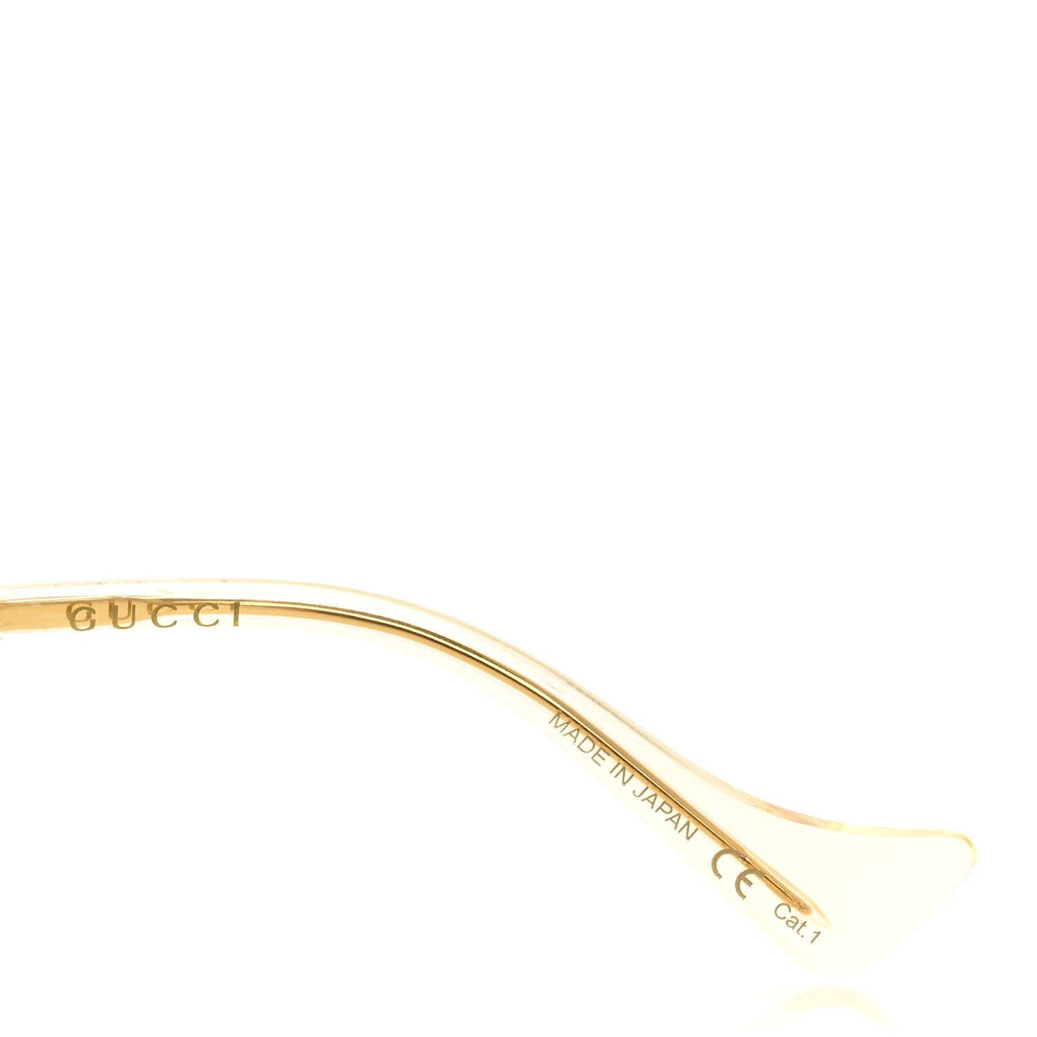 Gucci Metal Oversized Square Frame Sunglasses GG1063S Gold 5 of 7