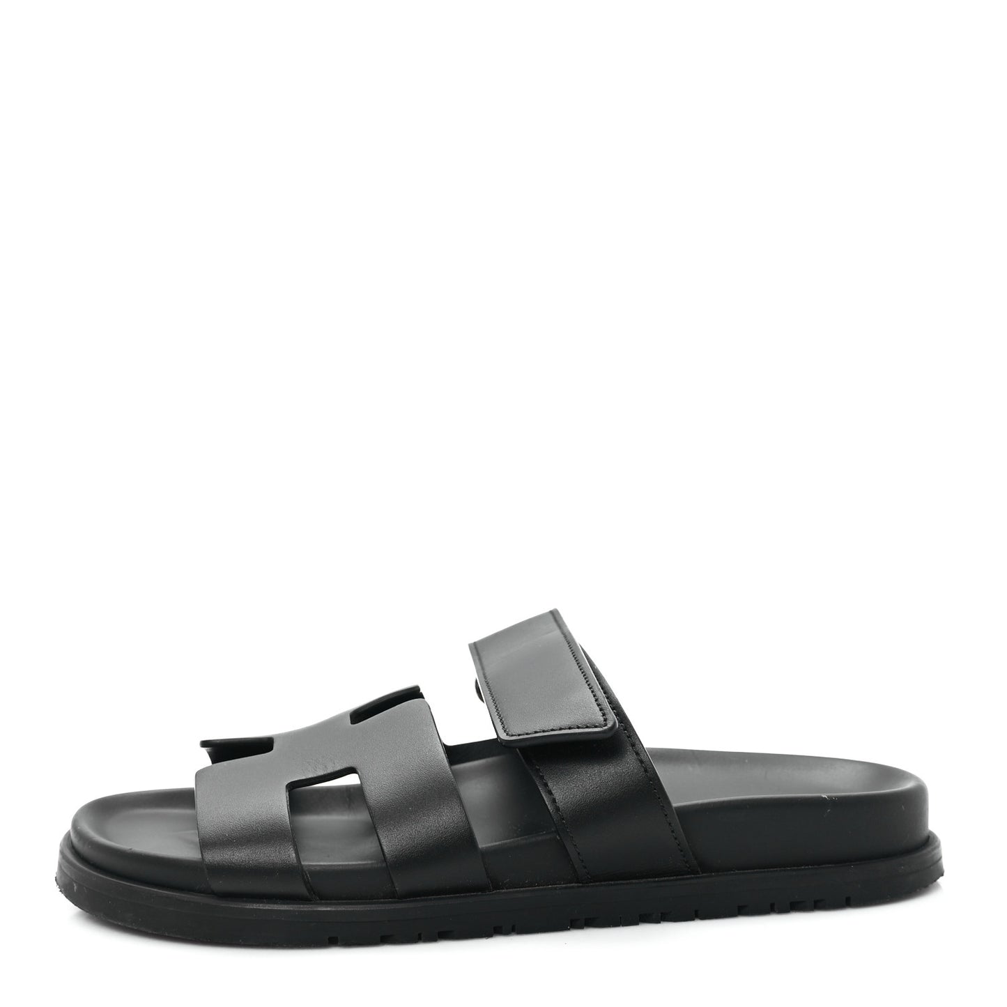 Calfskin Womens Chypre Sandals 36.5 Black