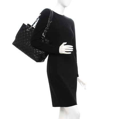 Chanel Caviar Quilted Grand Shopping Tote GST Black 2 of 7