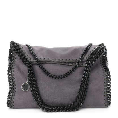 Stella McCartney Shaggy Deer Mini Falabella Fold Over Tote Light Grey 1 of 11