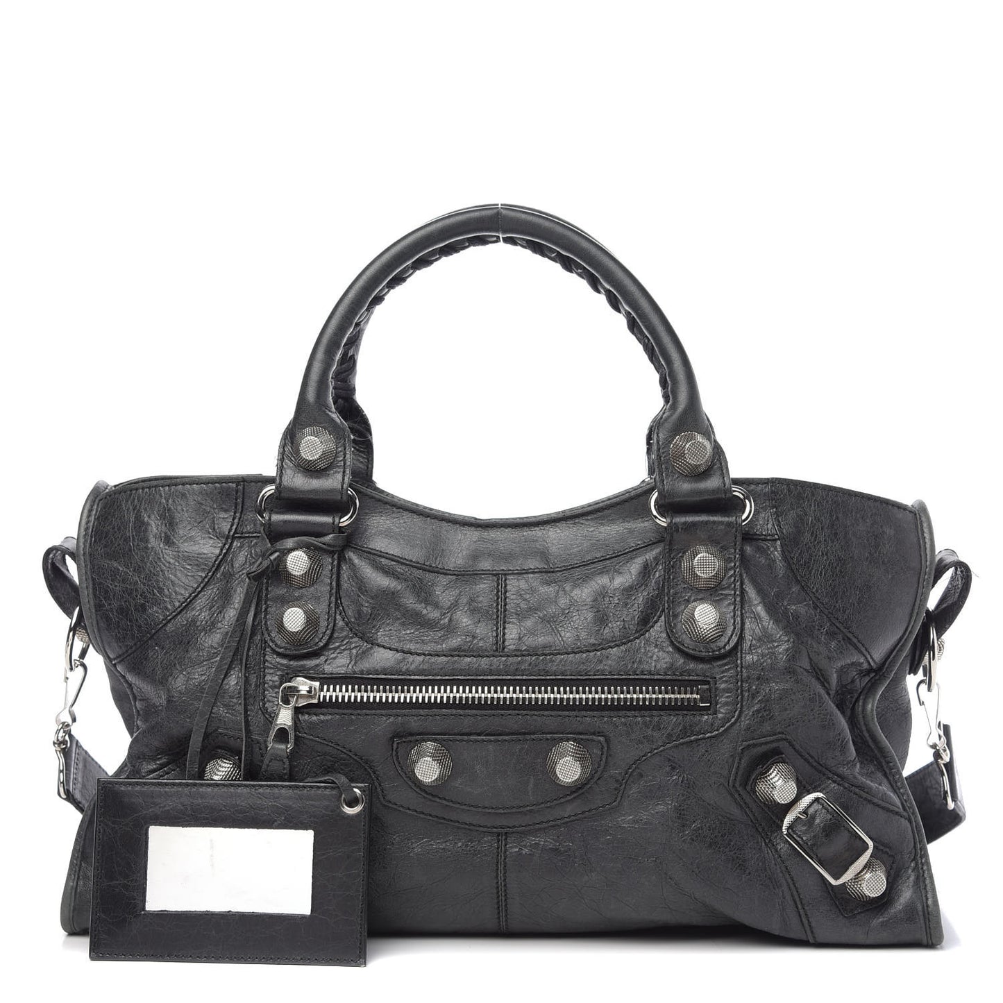 Agneau Giant 21 Silver Hardware Part Time Black