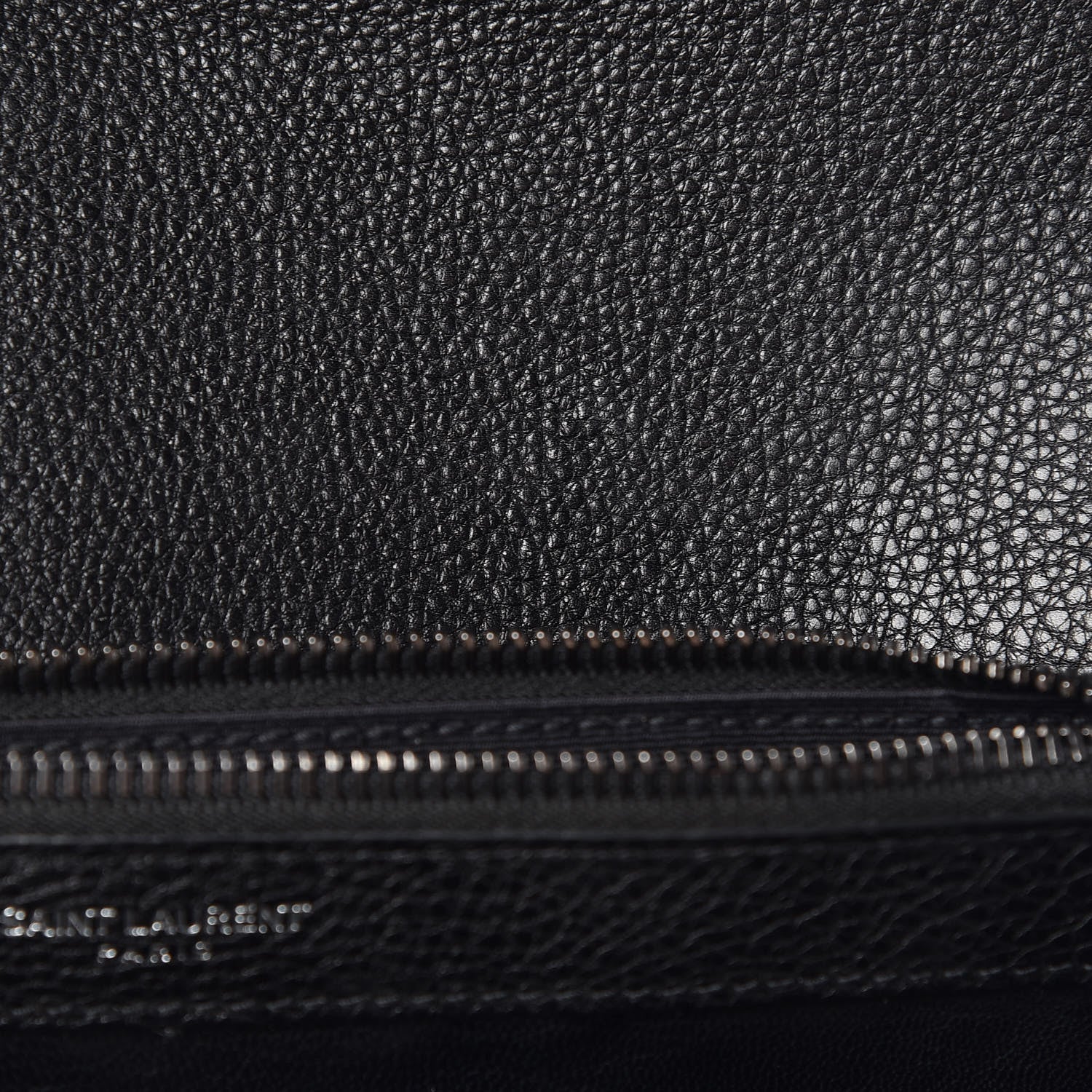 Saint Laurent Calfskin Mixed Matelasse Triquilt Large Monogram Envelope Satchel Black White 10 of 17