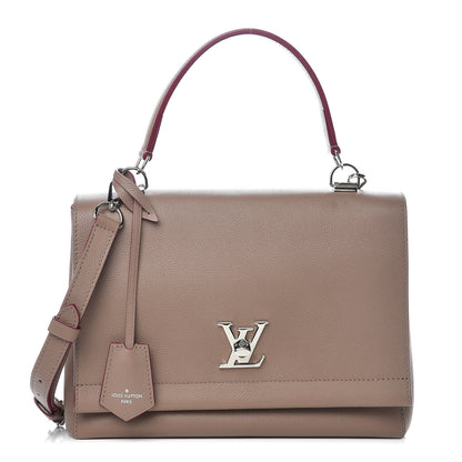 Louis Vuitton Soft Calfskin Lockme II Top Handle Taupe Glace 1 of 9