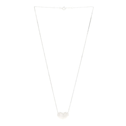Tiffany Sterling Silver 18mm Elsa Peretti Bean Pendant Necklace 3 of 5