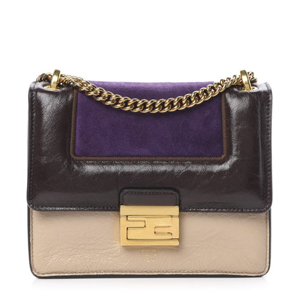 Fendi Agnello Old Shine Chamois Embossed Small Kan U Shoulder Bag Amido Viola Plus Multicolor 1 of 11
