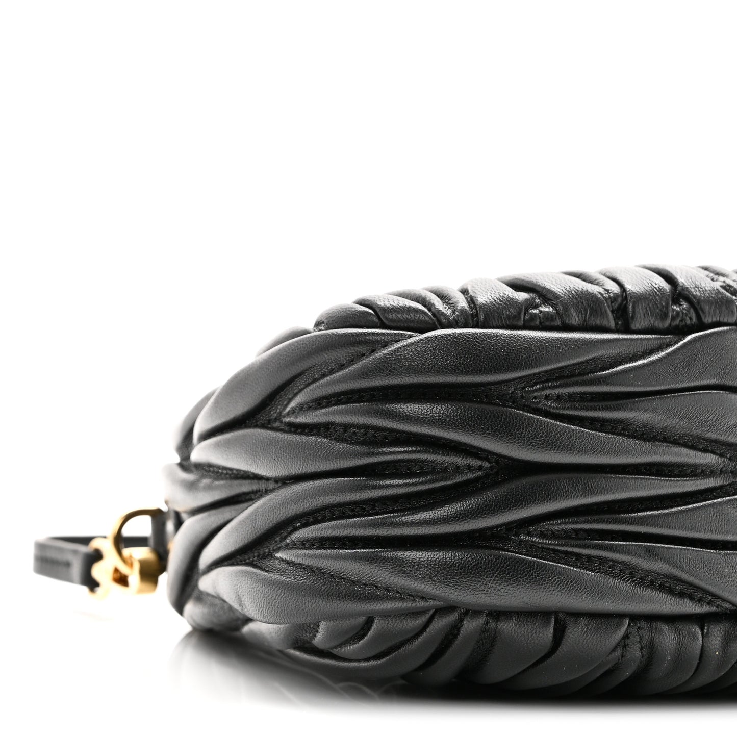 Nappa Matelasse Mini Wander Hobo Black