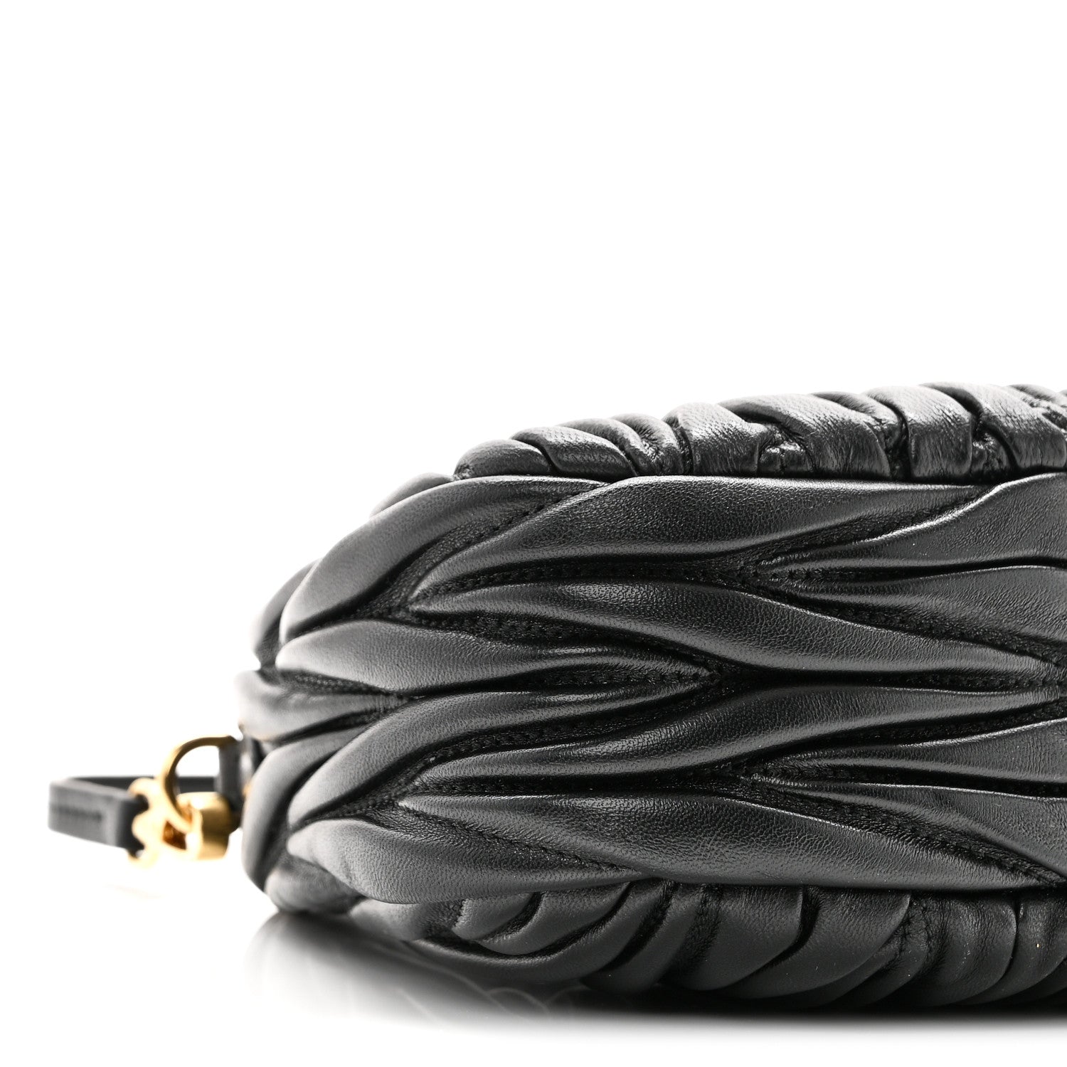 Miu Miu Nappa Matelasse Mini Wander Hobo Black 8 of 8