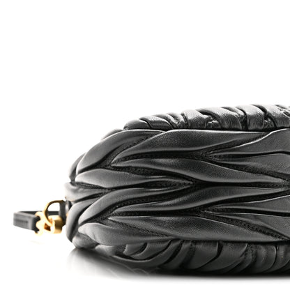 Miu Miu Nappa Matelasse Mini Wander Hobo Black 8 of 8