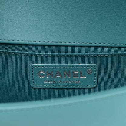 Chanel Calfskin Quilted Small Boy Flap Turquoise 6 of 11