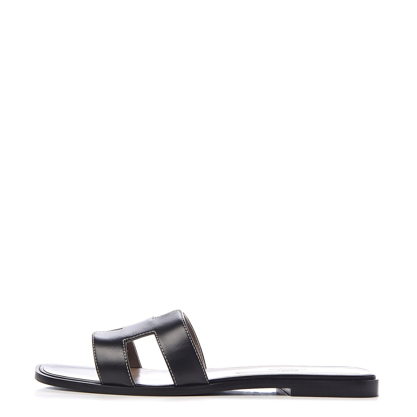 Box Calfskin Oran Sandals 41 Black