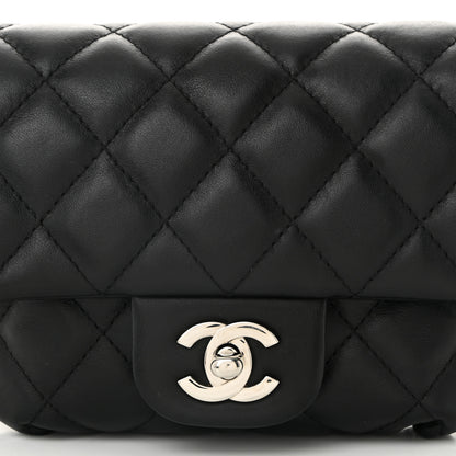 Chanel Calfskin Quilted CC Uniform Flap Belt Bag Black 9 of 11