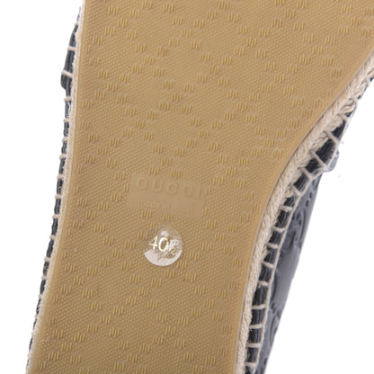 Gucci Guccissima Signature Espadrilles 40.5 Black 8 of 9