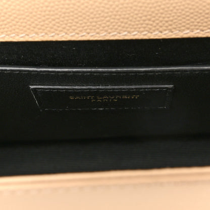 Saint Laurent Grain De Poudre Medium Monogram Kate Satchel Dark Beige 5 of 8