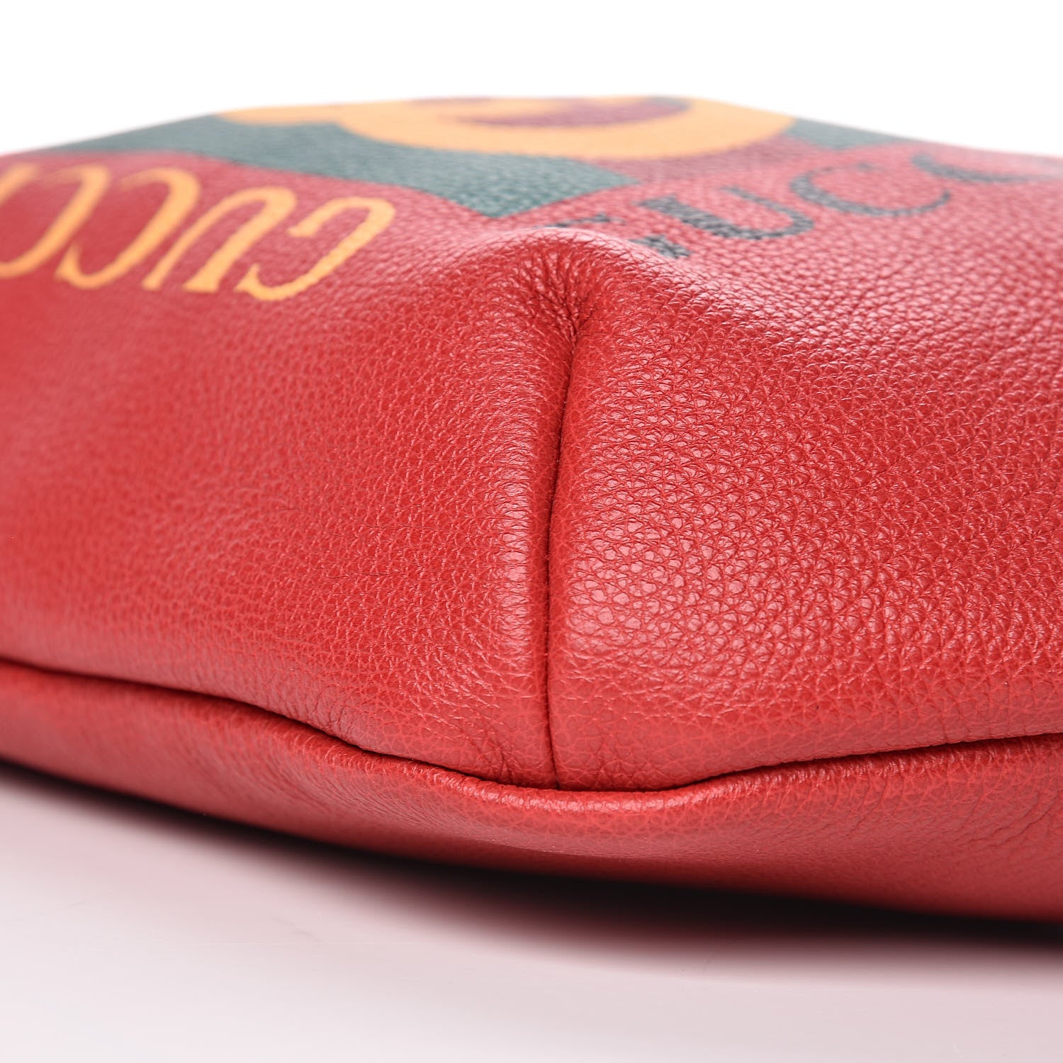 Gucci Grained Calfskin Logo Belt Bag Hibiscus Red 9 of 9