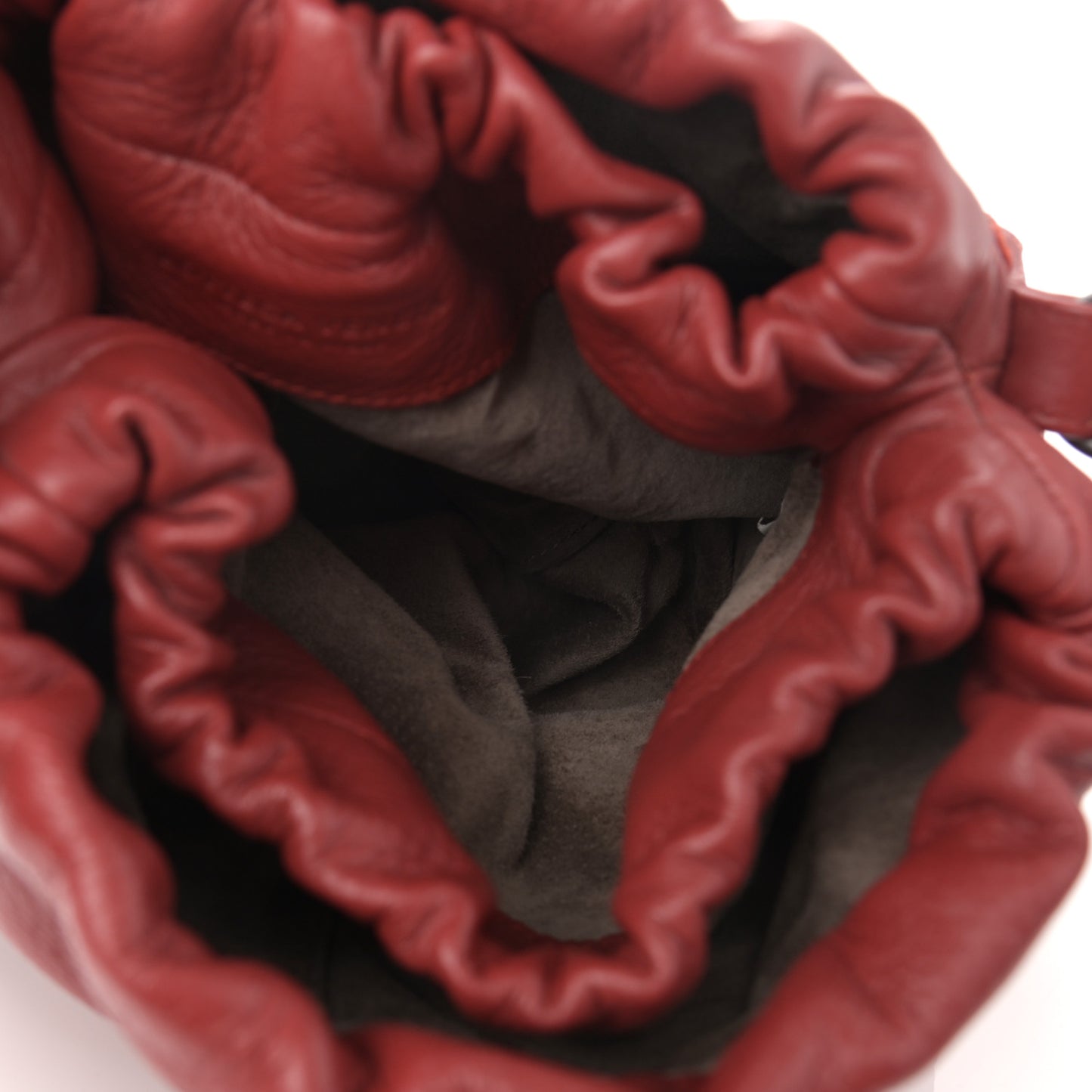Calfskin Drawstring Tote Red