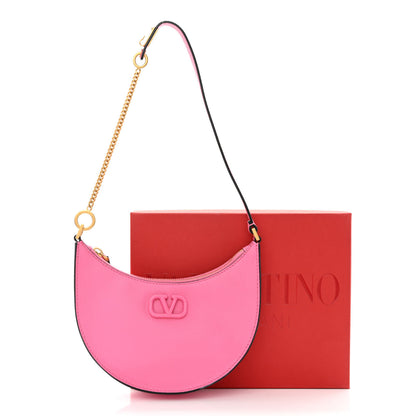 Valentino Garavani Grainy Calfskin Mini Vlogo Hobo Bag Feminine Pink 13 of 13