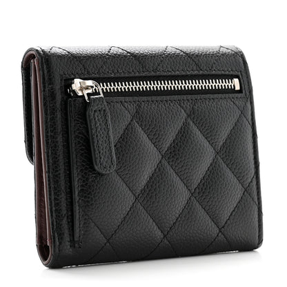 Chanel Caviar Quilted Compact Flap Wallet Black 3 of 8