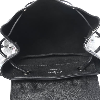 Louis Vuitton Calfskin Flower Lockme Mini Backpack Black Multicolor 7 of 9