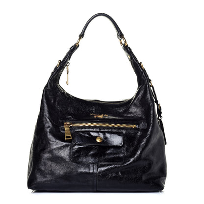Prada Vitello Shine Hobo Black 1 of 8