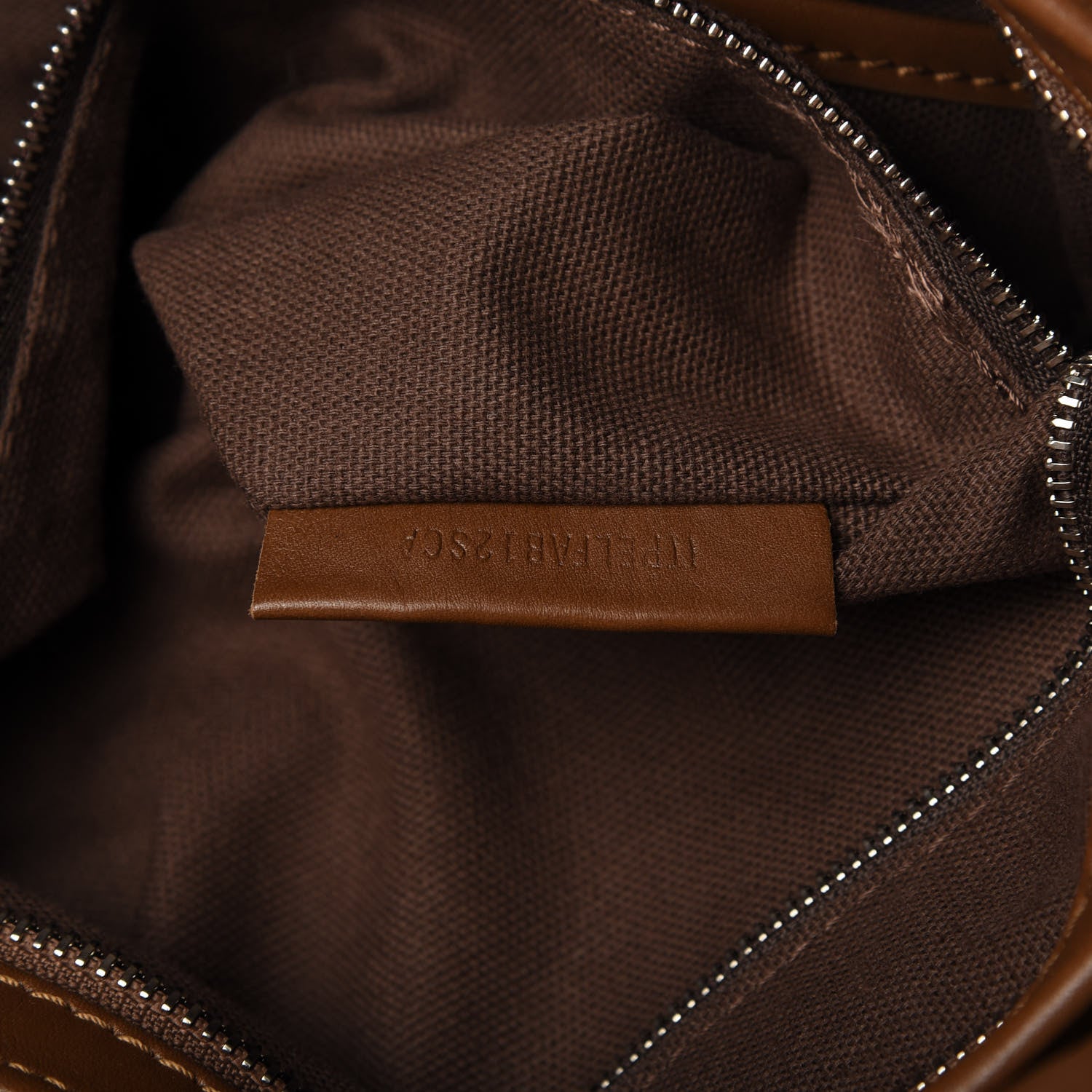 Burberry Calfskin Logo Embossed Large Beaton Brown 10 of 11