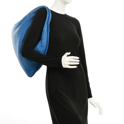 Bottega Veneta Nappa Intrecciato Large Veneta Hobo Signal Blue 6 of 6
