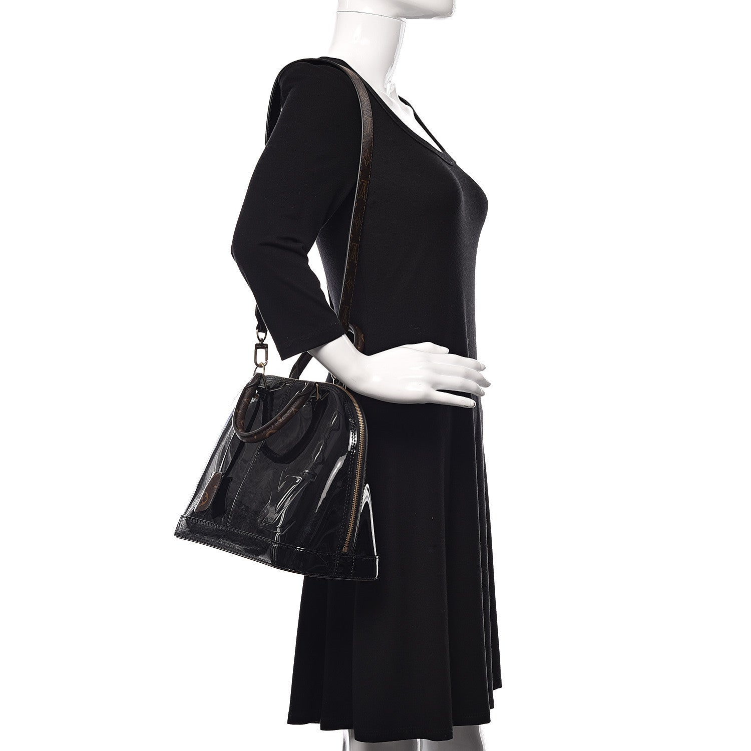 Louis Vuitton Patent Monogram Alma PM Black 2 of 12