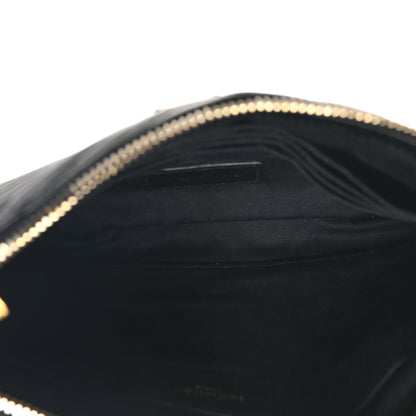 Saint Laurent Calfskin Matelasse Chevron Monogram A5 Wristlet Black 5 of 8