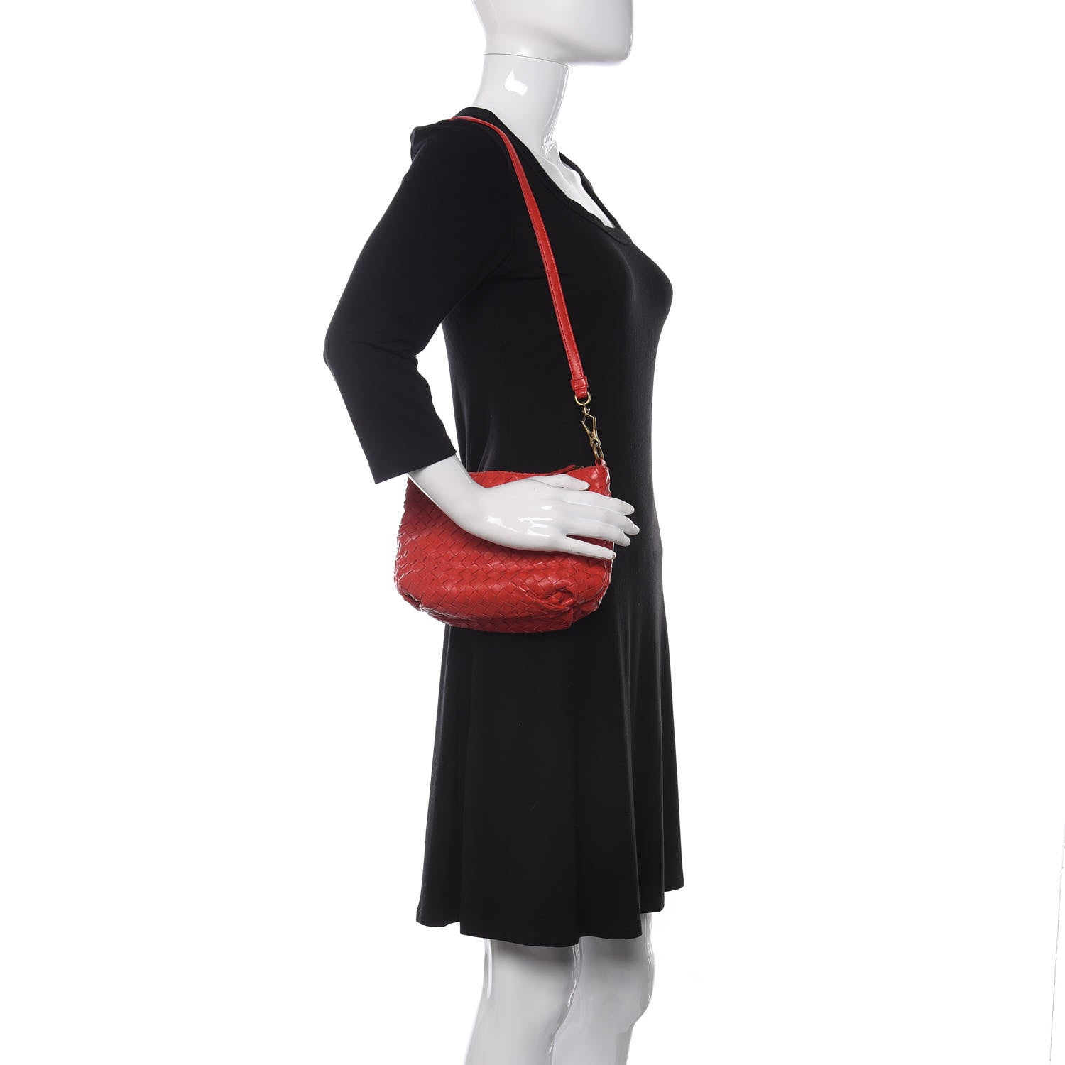 Bottega Veneta Nappa Intrecciato Mini Shoulder Bag Fever 2 of 9
