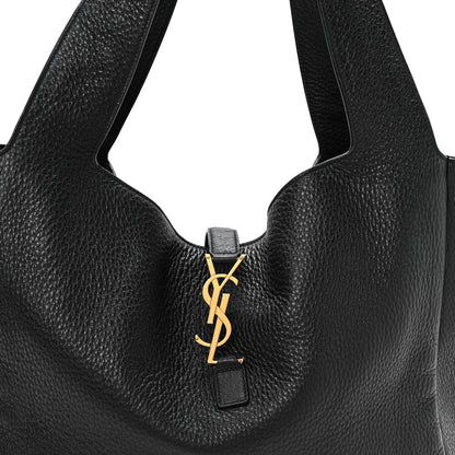 Saint Laurent Grained Deerskin Bea Tote Black 8 of 10