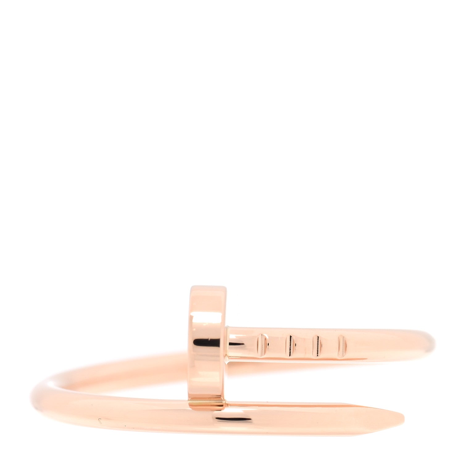 Cartier 18K Pink Gold Small Juste Un Clou Ring 55 7.25 1 of 5