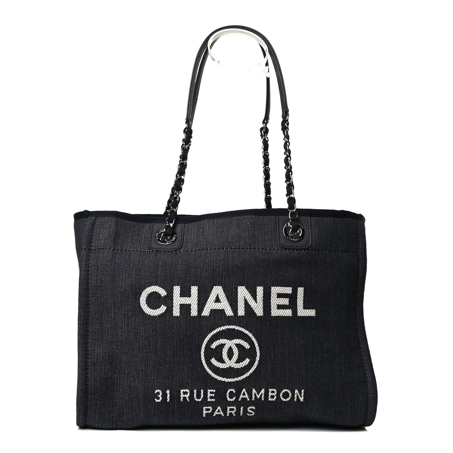 Denim Small Deauville Tote Dark Blue
