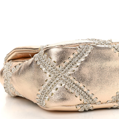 Chanel Metallic Calfskin Crochet Medium Chanel 19 Flap Gold 5 of 9