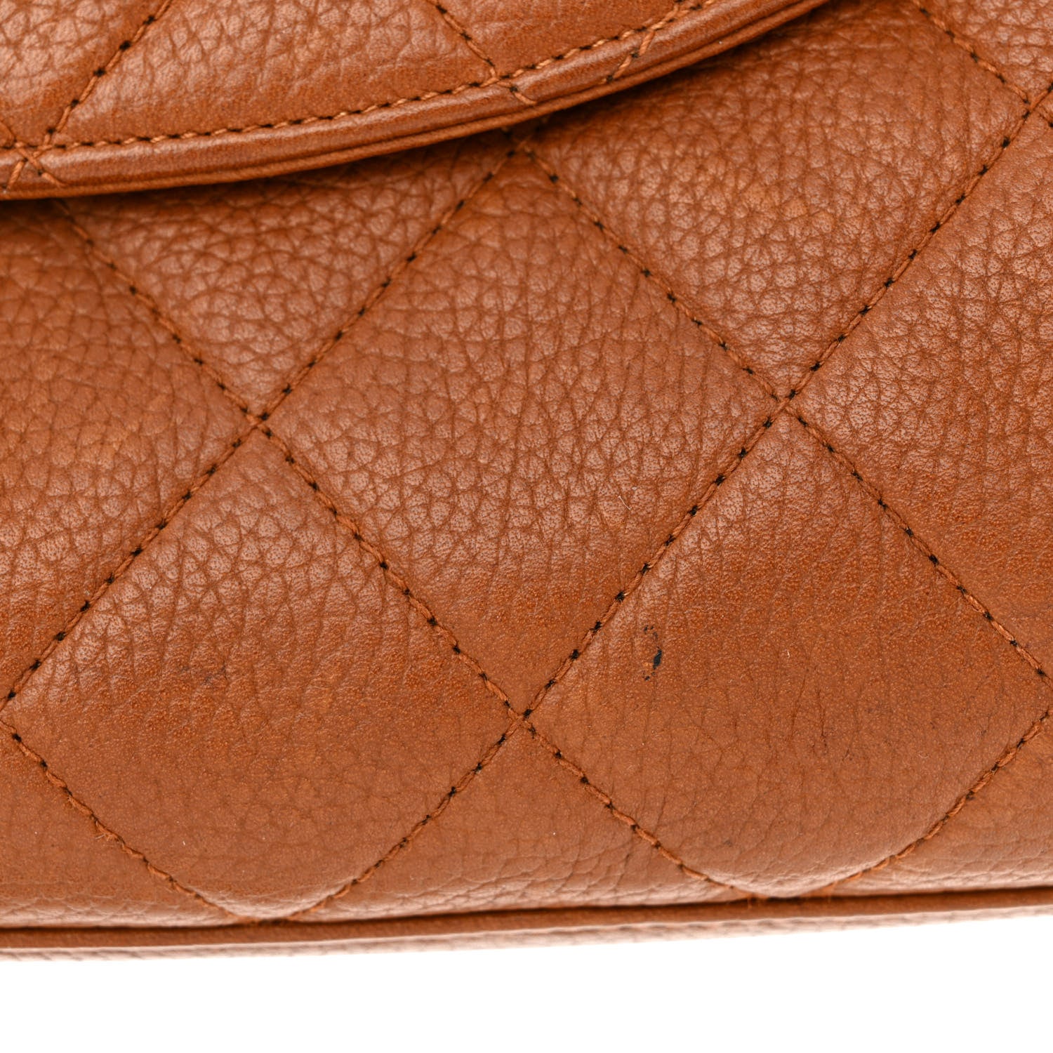 Chanel Caviar Quilted CC Camera Case Brown 15 of 17