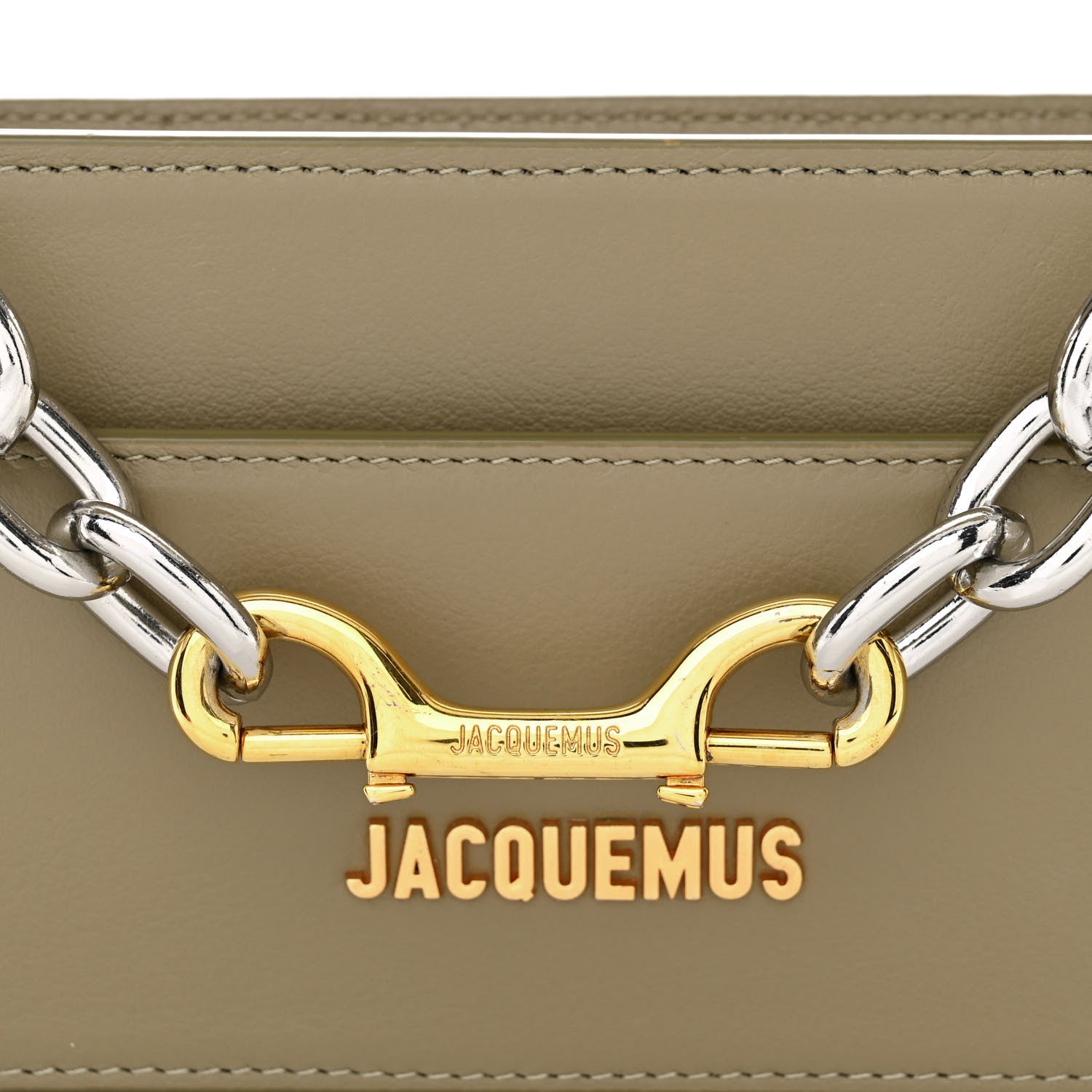 Jacquemus Smooth Calfskin Le Sac Ciuciu Khaki 7 of 12