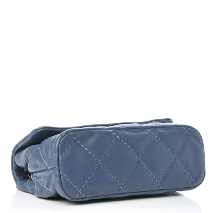 Chanel Calfskin Quilted Small Love Me Tender Flap Blue 4 of 7