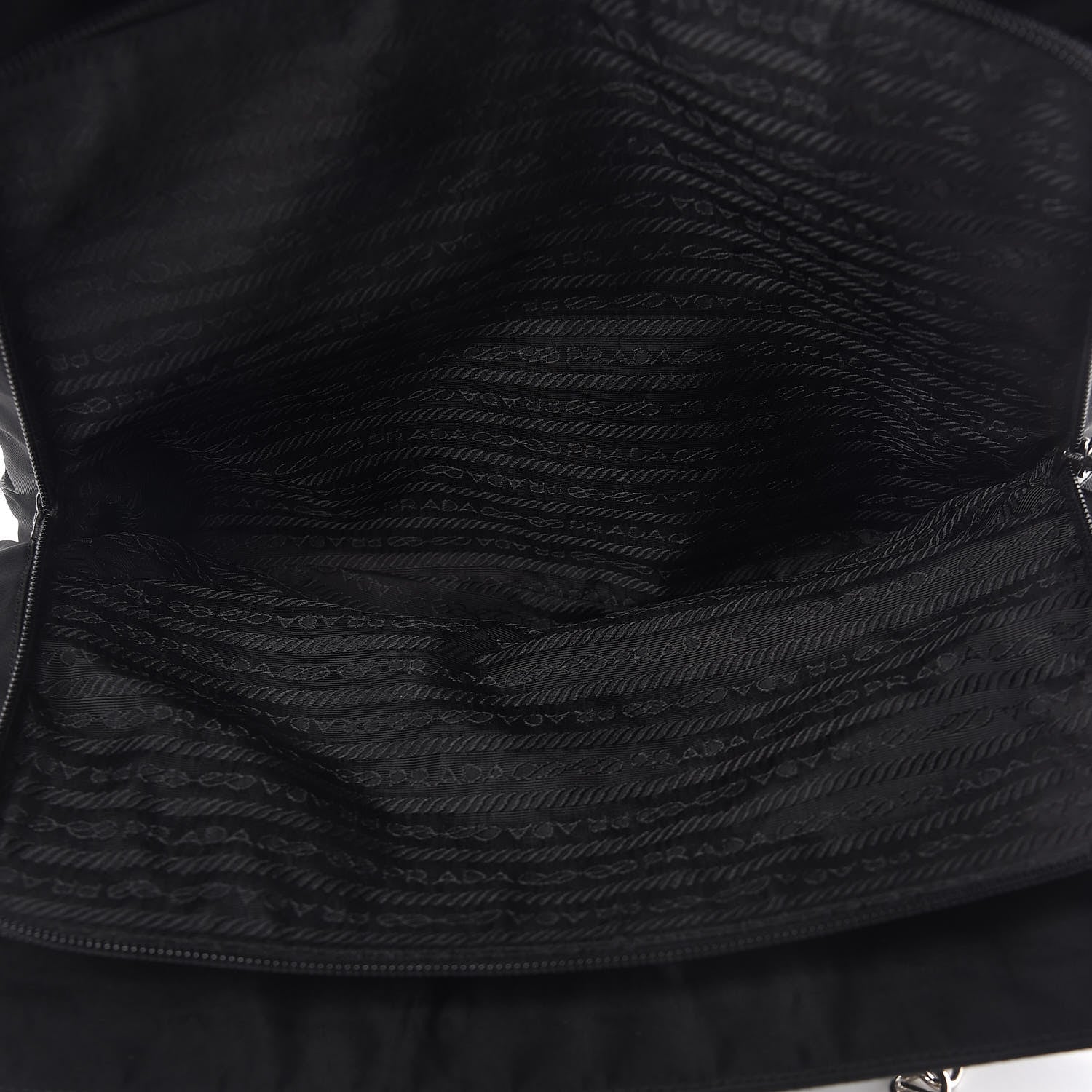 Prada Tessuto Nylon Shopping Tote Black 5 of 10