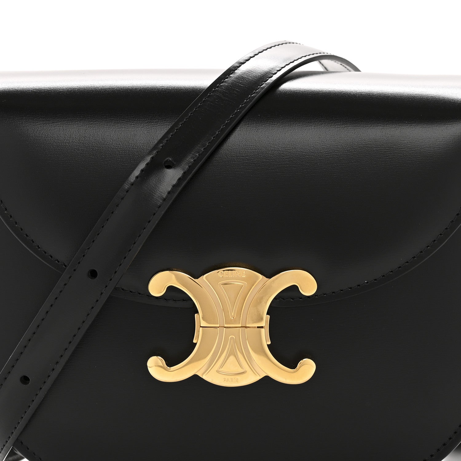 Celine Shiny Calfskin Teen Besace Black 9 of 13