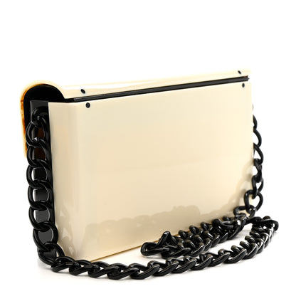 Chanel Acrylic Single Flap Black White 3 of 15