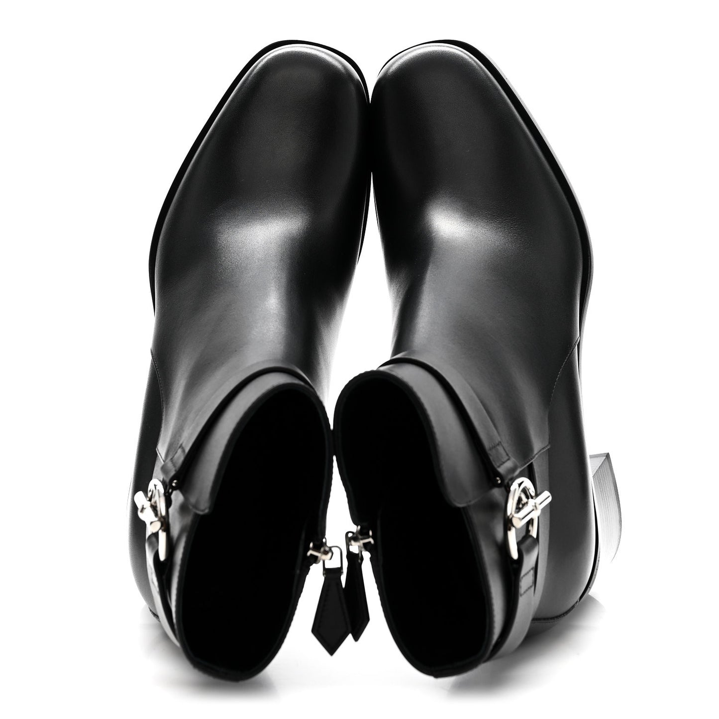 Calfskin Jill 60 Ankle Boots 38.5 Black