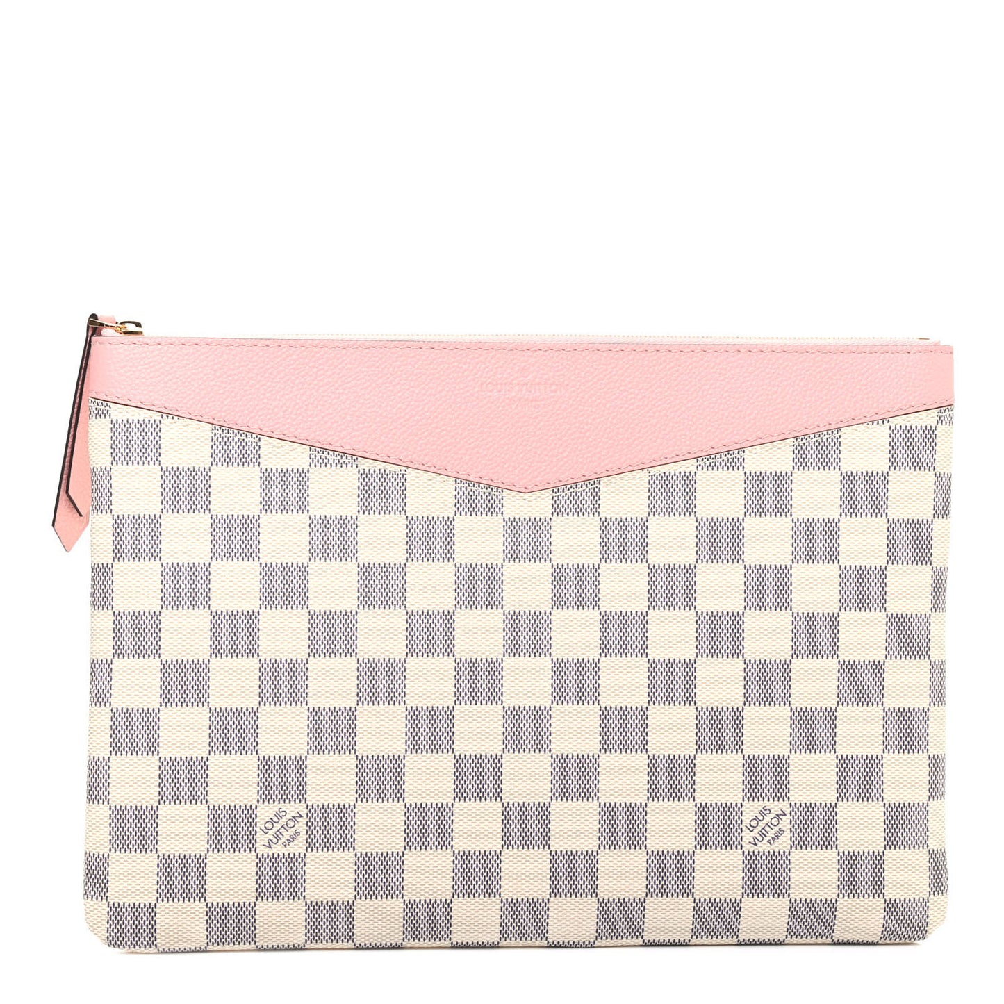 Damier Azur Daily Pouch Rose Poudre