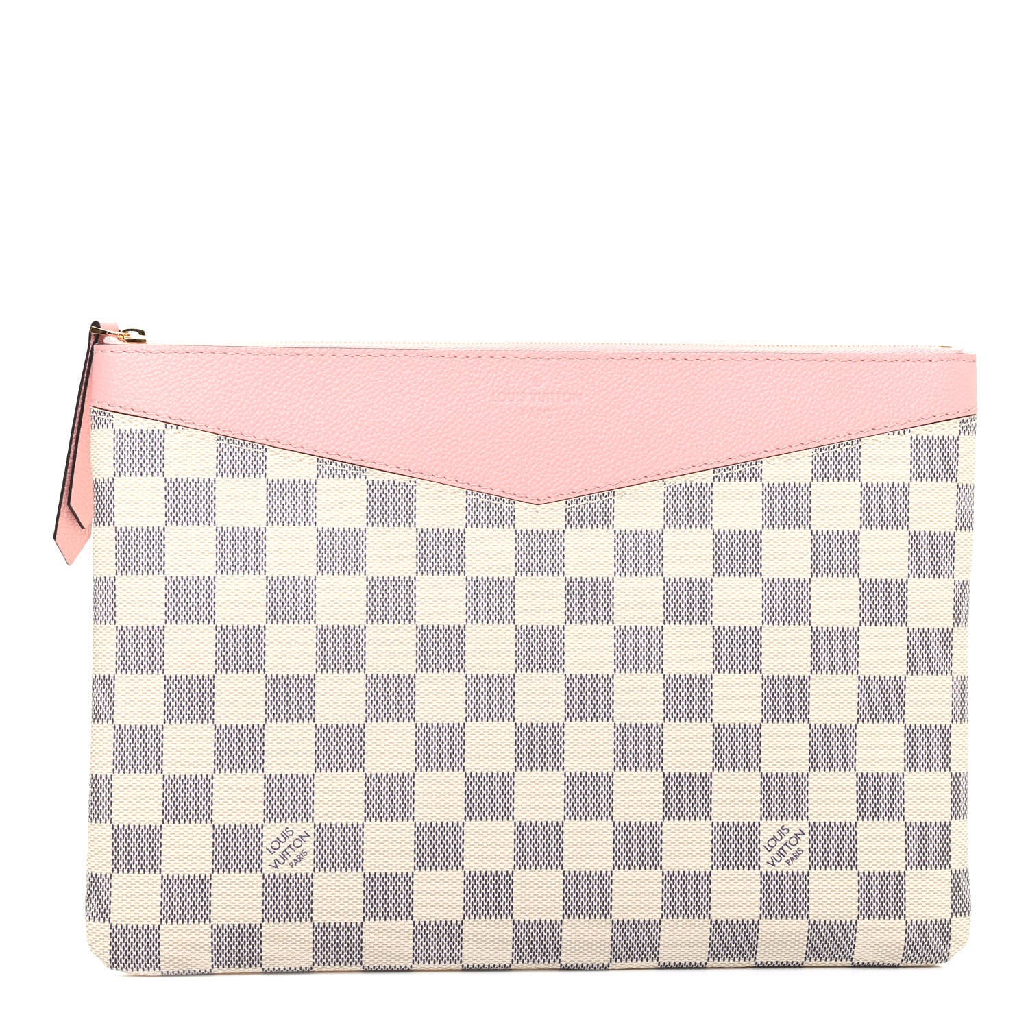 Louis Vuitton Damier Azur Daily Pouch Rose Poudre 1 of 7