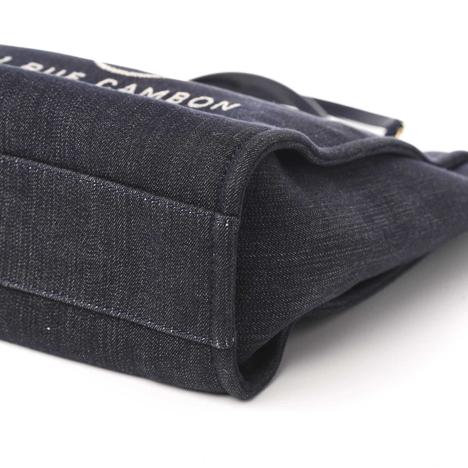 Chanel Denim Mini Deauville Tote Dark Blue 9 of 10