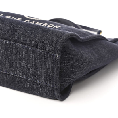 Chanel Denim Mini Deauville Tote Dark Blue 9 of 10