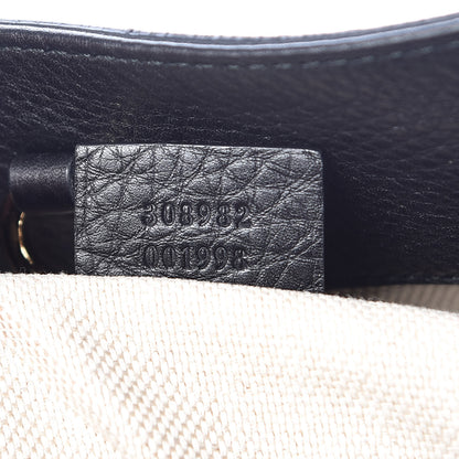 Gucci Pebbled Calfskin Medium Soho Chain Shoulder Bag Black 7 of 10