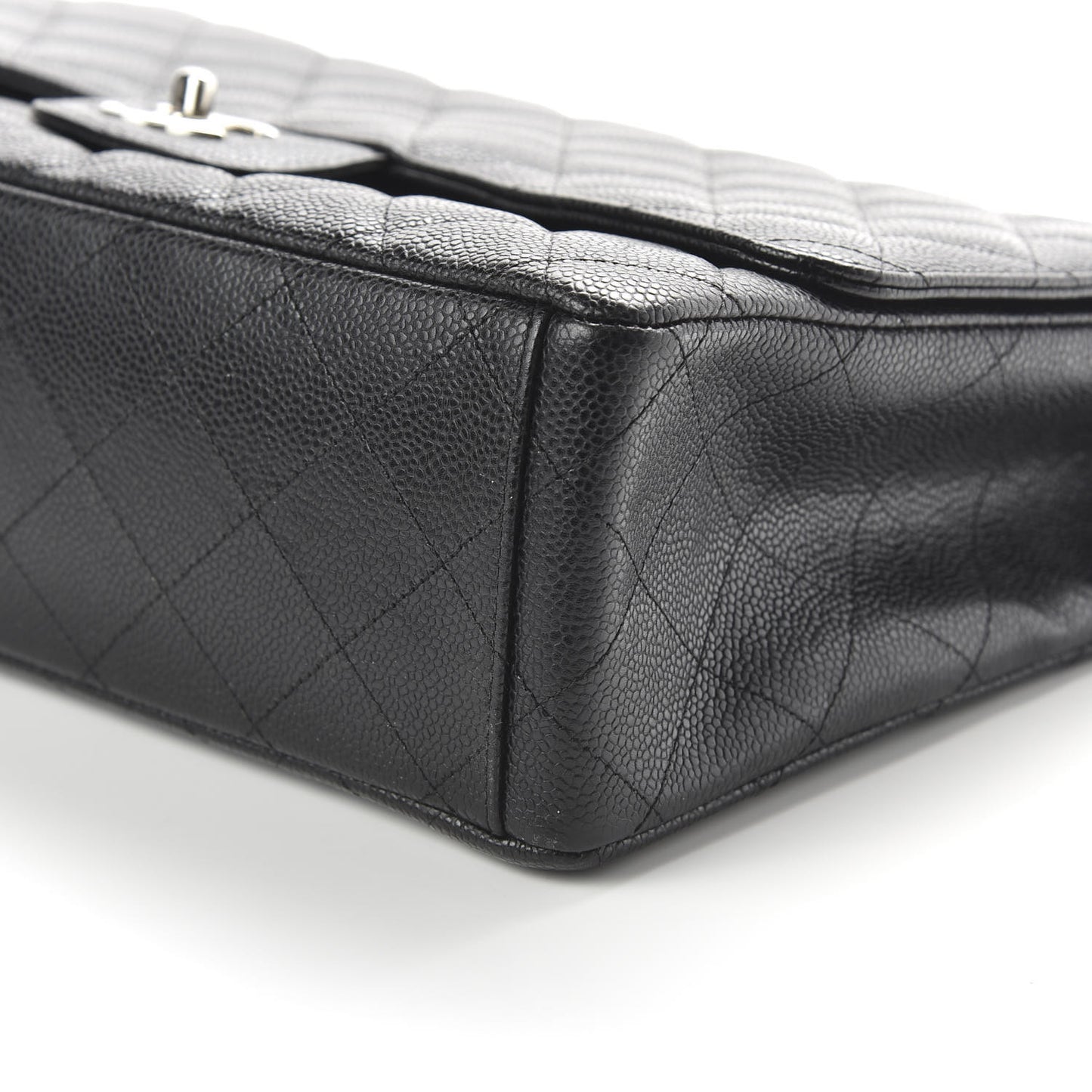 Caviar Quilted Maxi Single Flap Black