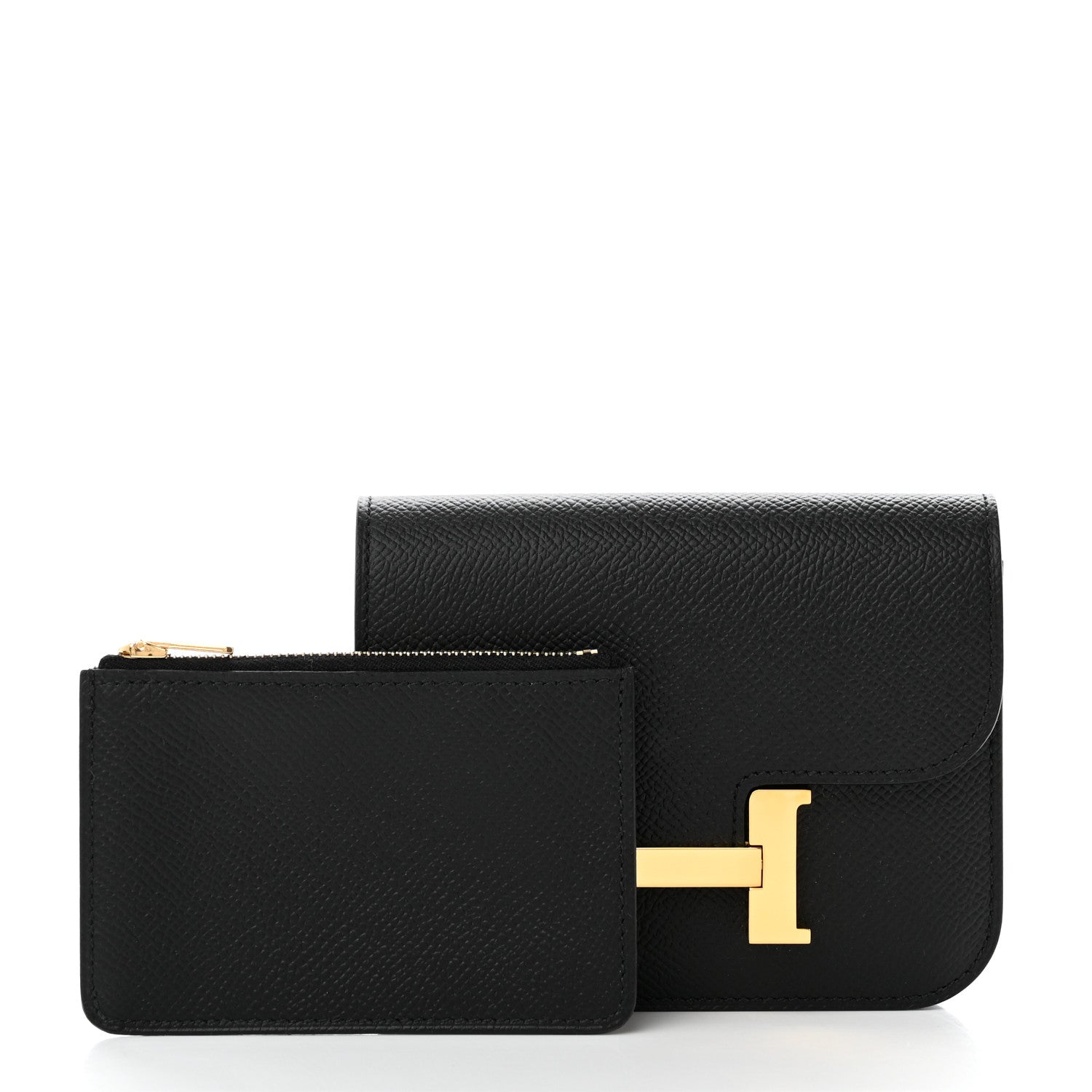 Hermes Epsom Constance Slim Wallet Black 2 of 9