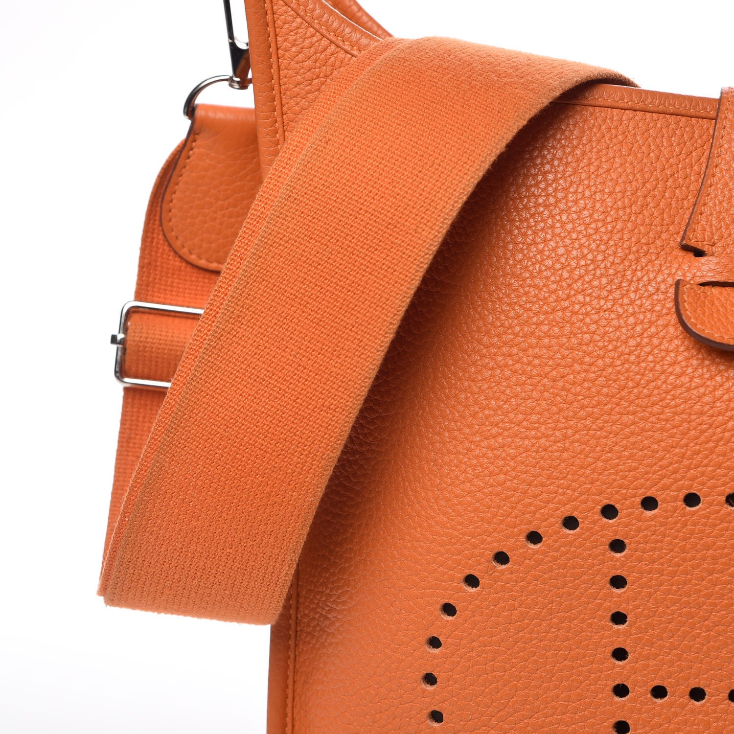 Hermes Taurillon Clemence Evelyne III PM Orange 10 of 15