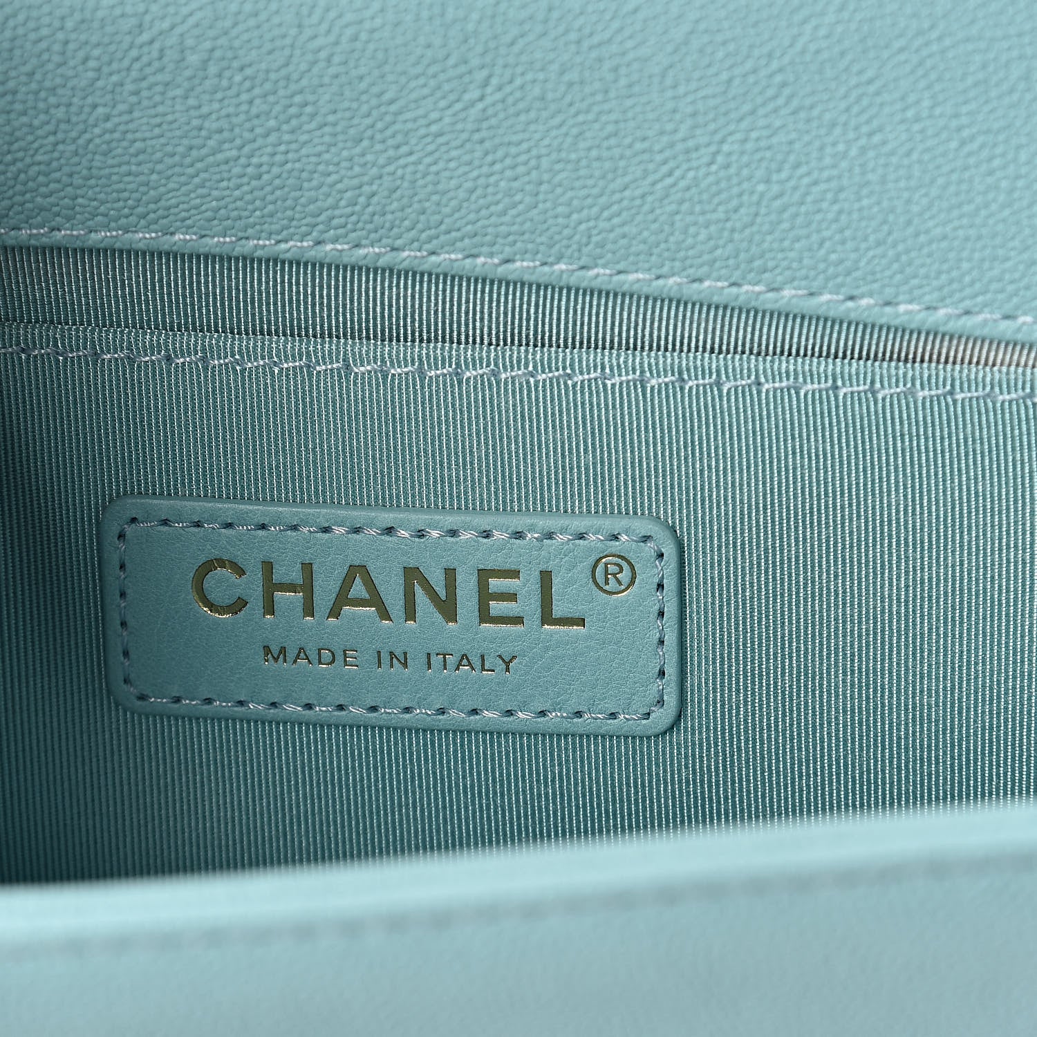 Chanel Caviar Quilted Small Boy Flap Light Blue 6 of 10