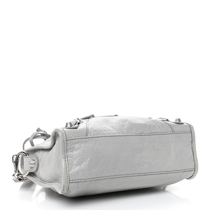 Balenciaga Agneau Giant 12 Silver Hardware Mini City Gris Glace 3 of 5