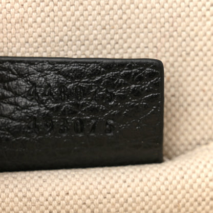 Gucci Dollar Calfskin Crystal Web Medium Dionysus Bamboo Top Handle Bag Black Black Diamond 9 of 11